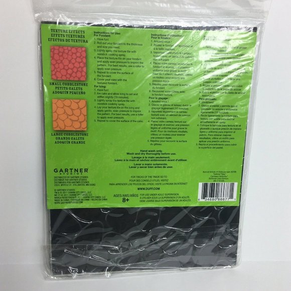 Duff Goldman Texture Tiles Charm Cake City Cobblestone Gartner Studios Baking - Picture 10 of 12